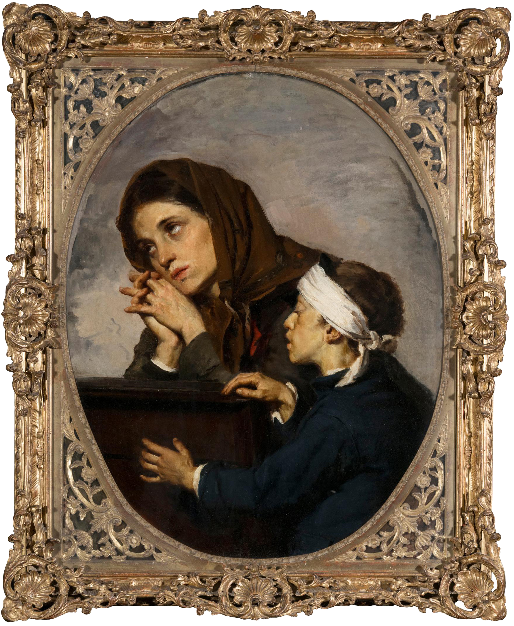 Domenico Induno - La preghiera - 1871 - Olio su tela - cm 82 x 65
