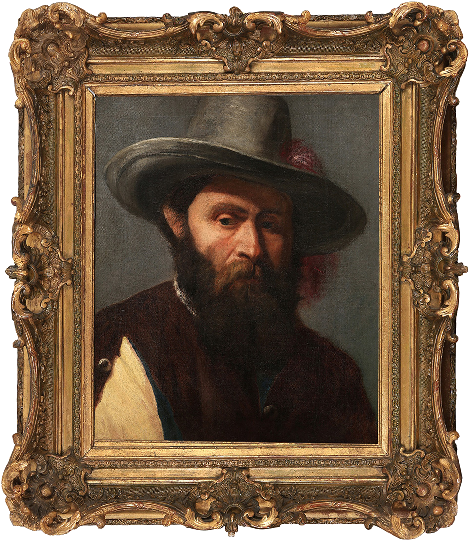 Francesco Saverio Altamura - Autoritratto - Dipinto non firmato - cm 47 x 37